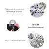 Eye-Shaped Rhinestone Floral Glass Embellishments for DIY Wedding Dress Decor