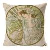 Pillow Ancient Greek Mythology Waist Support Office Sofa Cushion Home Bed Cushion Bedside Backrest