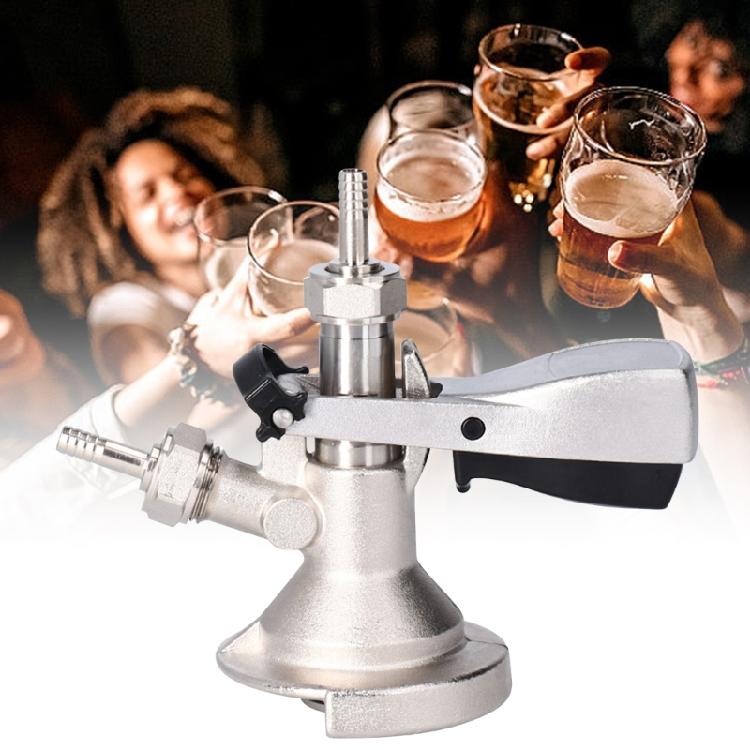 Stahlfasshahnverteiler-Kupplung 5/8 Typ A Bierfassverbinder Getränkespender mit Druckentlastungsventilen