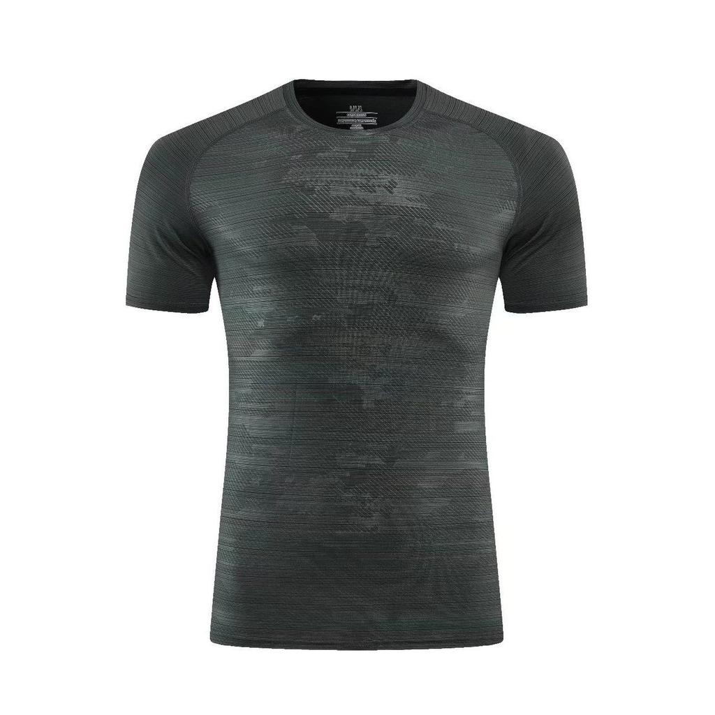 Heren Sneldrogend Kortarmig Sport T-shirt - Ronde Hals Fitness Hardloop Top