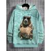 Cute Capybara 3D Print All Seasons Men Hoodies Women Casual Sweatshirt Cool Pullover Tops Unisex Cartoon Clothes Unisex Hoodies