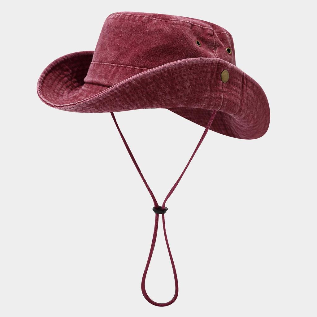 Pánský a dámský venkovní sluneční klobouk: Patchworkový design se širokou krempou pro rybaření, horolezectví a cestování na jaře a v létě.