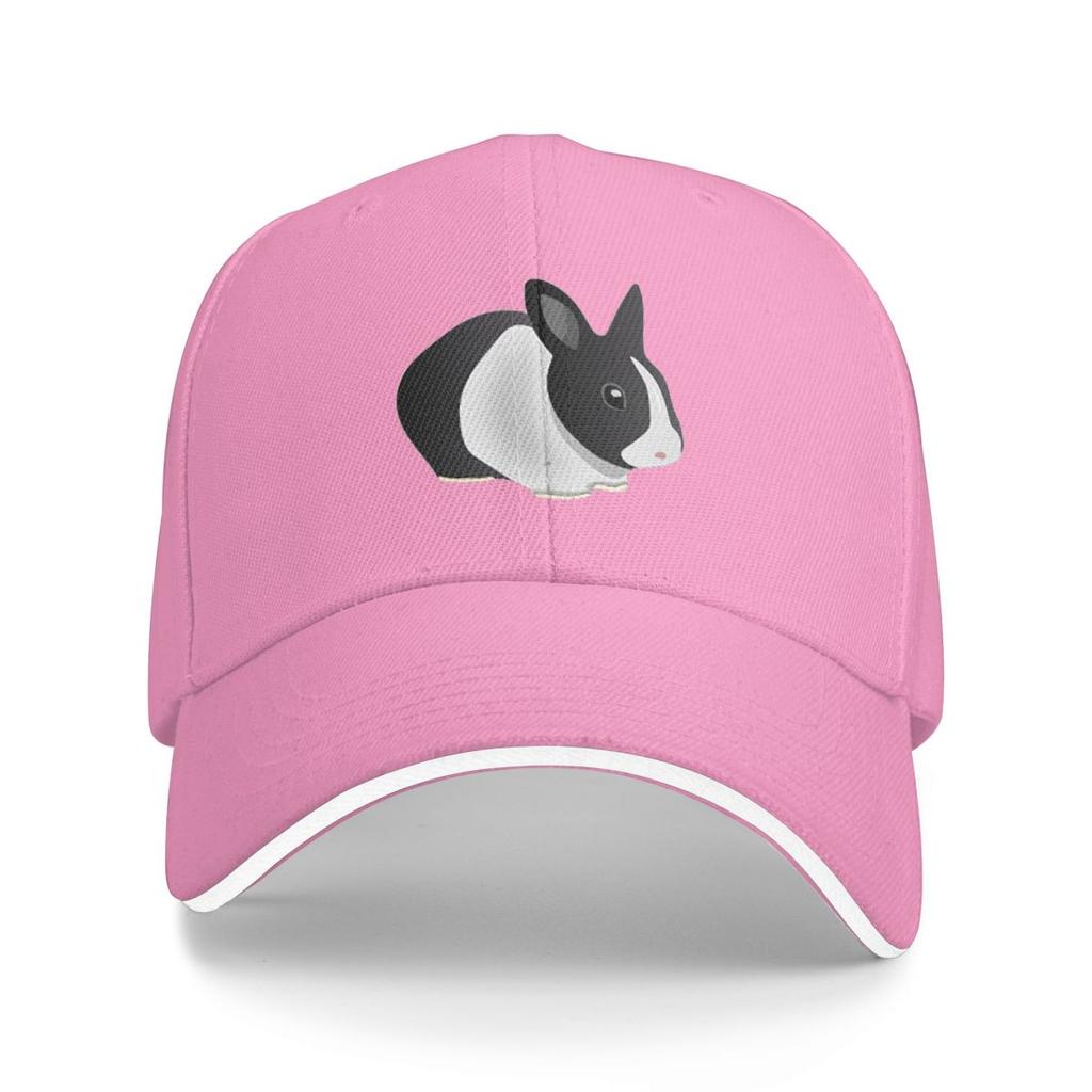 Unisex Baseball Hats Dutch Black And White Rabbit Summer Sports Baseball Caps Hip Hop Cap Casquette Polychromatic Hats