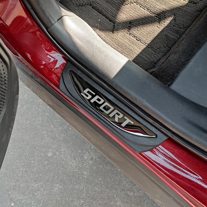 Car Accessories For Nissan Kicks 2024  Door Sill Scuff Plate Protector Auto Threshold Scuff Pedal Trim Stickers 2017