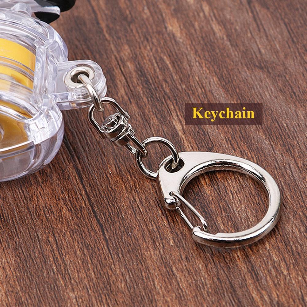 Lightweight Fishing Reel Keychain with Retractable Steel Wire Rope, sy to Use for Fishing