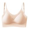 Liquid Foundation Invisible Underwear Women Pull Small Breasts Gather Thin Shoulder Straps Fashionable Women Chest Wrapping Women Seamless Back Bra
