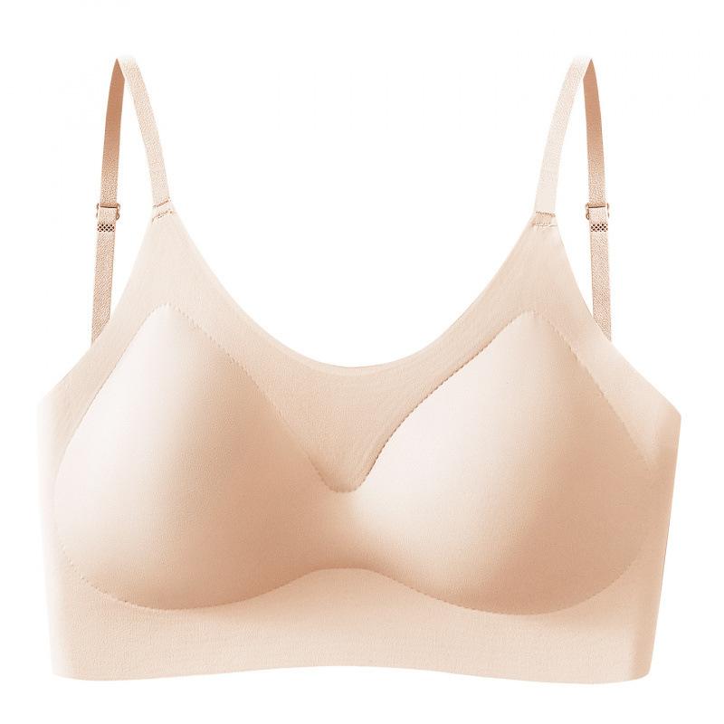 Liquid Foundation Invisible Underwear Women Pull Small Breasts Gather Thin Shoulder Straps Fashionable Women Chest Wrapping Women Seamless Back Bra