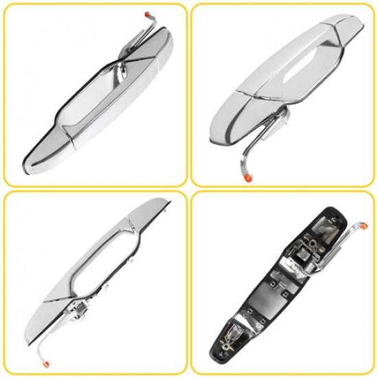 Door Handle For 2007-13 Chevrolet Silverado 1500 Chrome Front Left Outer EXV