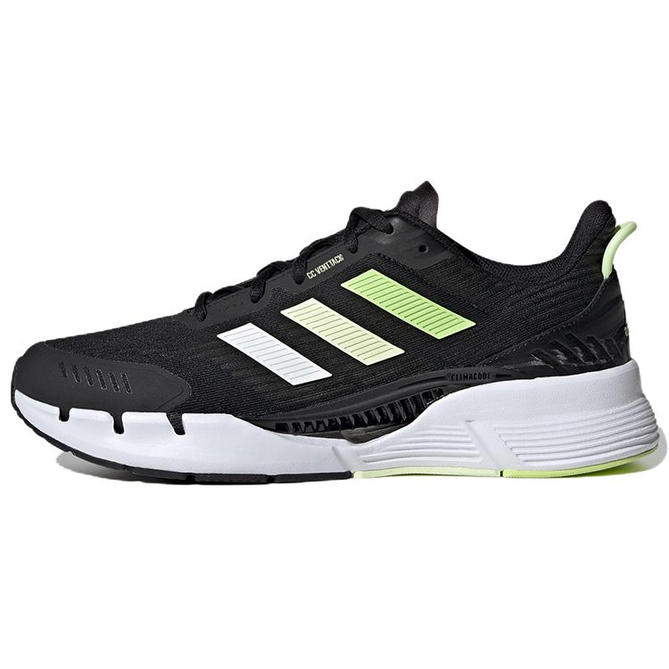 Adidas Climacool Venttack Comfortable Fabric Durable Low Top Running Shoes Unisex Sneakers Black Green GV9497
