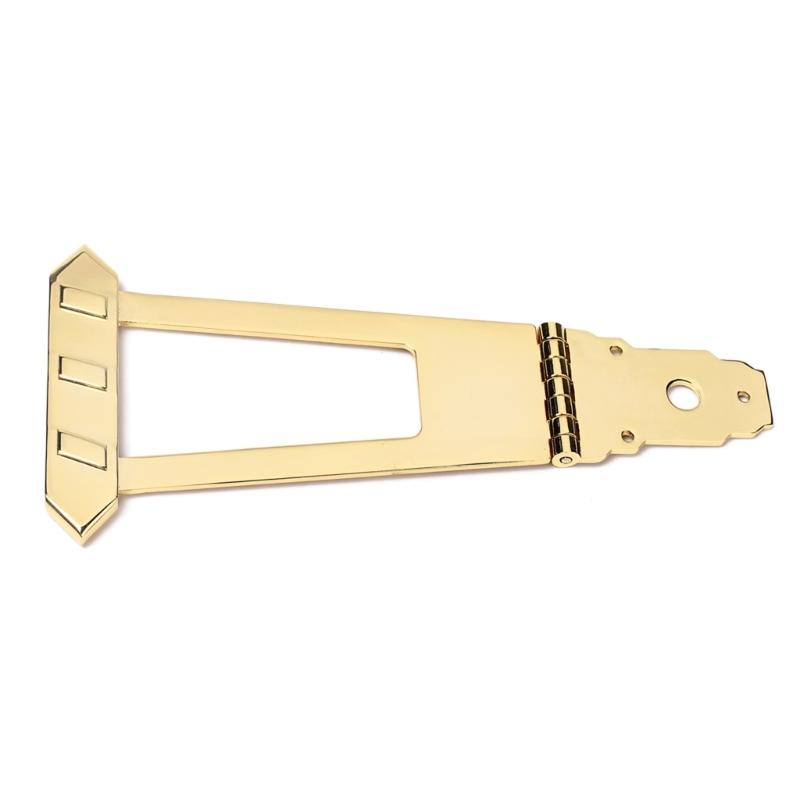 Metal Archtop Guitar Bass Tailpiece Bridge Replacement 6 String Guitar Trapeze Tailpiece Bridge for Jazzes Guitar Bass