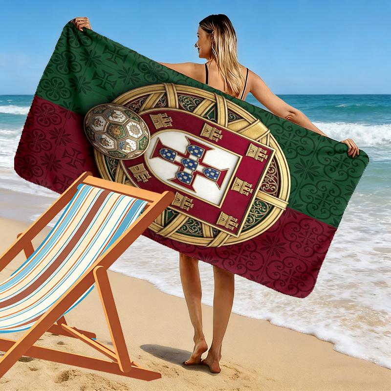 Portuguese Football Heritage beach towel Outdoor camping beach quick-drying swim towel swim seaside Travel and vacation towels Fashion