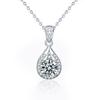 XMZ031 925 Sterling Silver Luxury Zircon Diamond Designer Necklaces Water Drop Moissanite Pendant Necklace Women Fine Jewelry