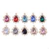 18x Rhinestones Mixed Colors Teardrop Shape for Dress Garments Costume Accs