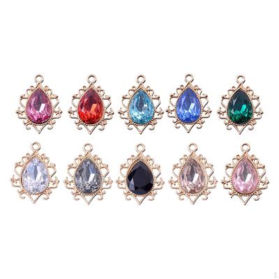 18x Rhinestones Mixed Colors Teardrop Shape for Dress Garments Costume Accs