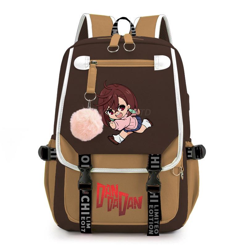 The New Dandadan Bold Party Surrounding Printing Trend Junior High School Students Large-capacity Leisure Schoolbag