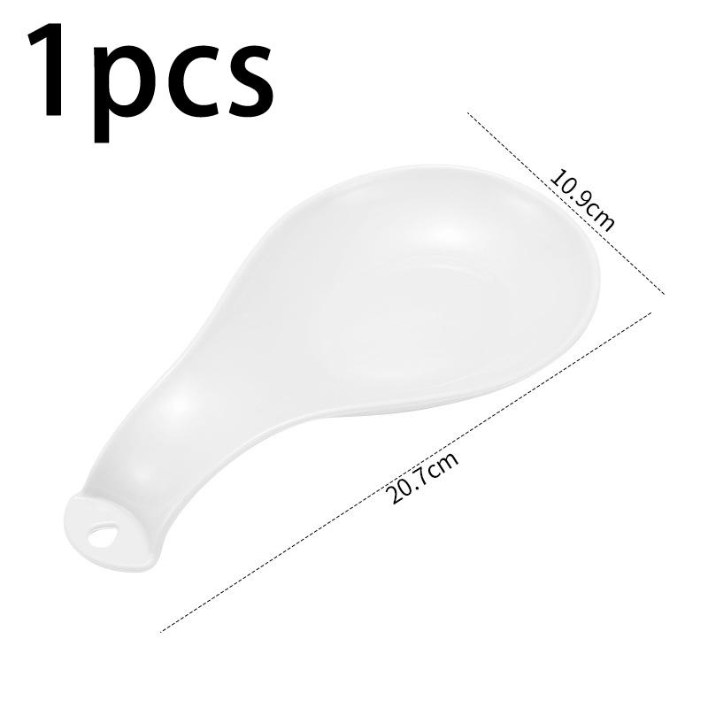 Spoon Rest Large Plastic Spoon Holder Heat-Resistant Cooking Spoon Rest Coffee Spoon Holder Dishwasher Safe Plastic Spoon Rest