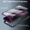 Protective Case - BOOLING - iPhone 17 Pro Max - Hybrid Shockproof - Transparent - Black Border