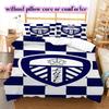 Leeds United Pattern Bedding,Quilt Set Quilt Cover Pillowcase Home Birthday Gift (1*duvet cover+2*pillowcase,without core)