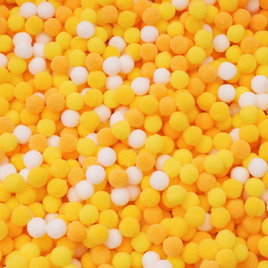 20-200 Stück Bunte Pompon-Plüschbälle Gemischte Farbe Kreatives Kinder-Handarbeitsmaterial Glitzer-Schaumstoffball DIY Bastelbedarf
