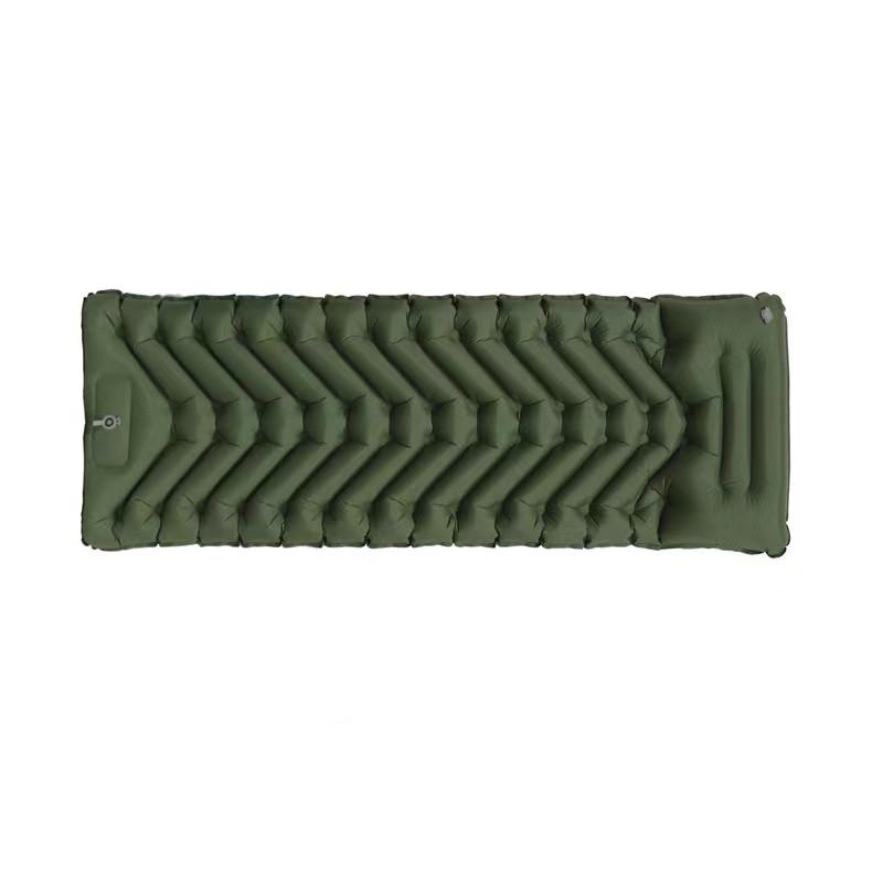 Waterproof Ultra-light Self-inflatable Foldable Camping Mat & Portable air Mattress Nylon Thick Beach Use Summer Camping Mat 195*69*8CM армия зеленый