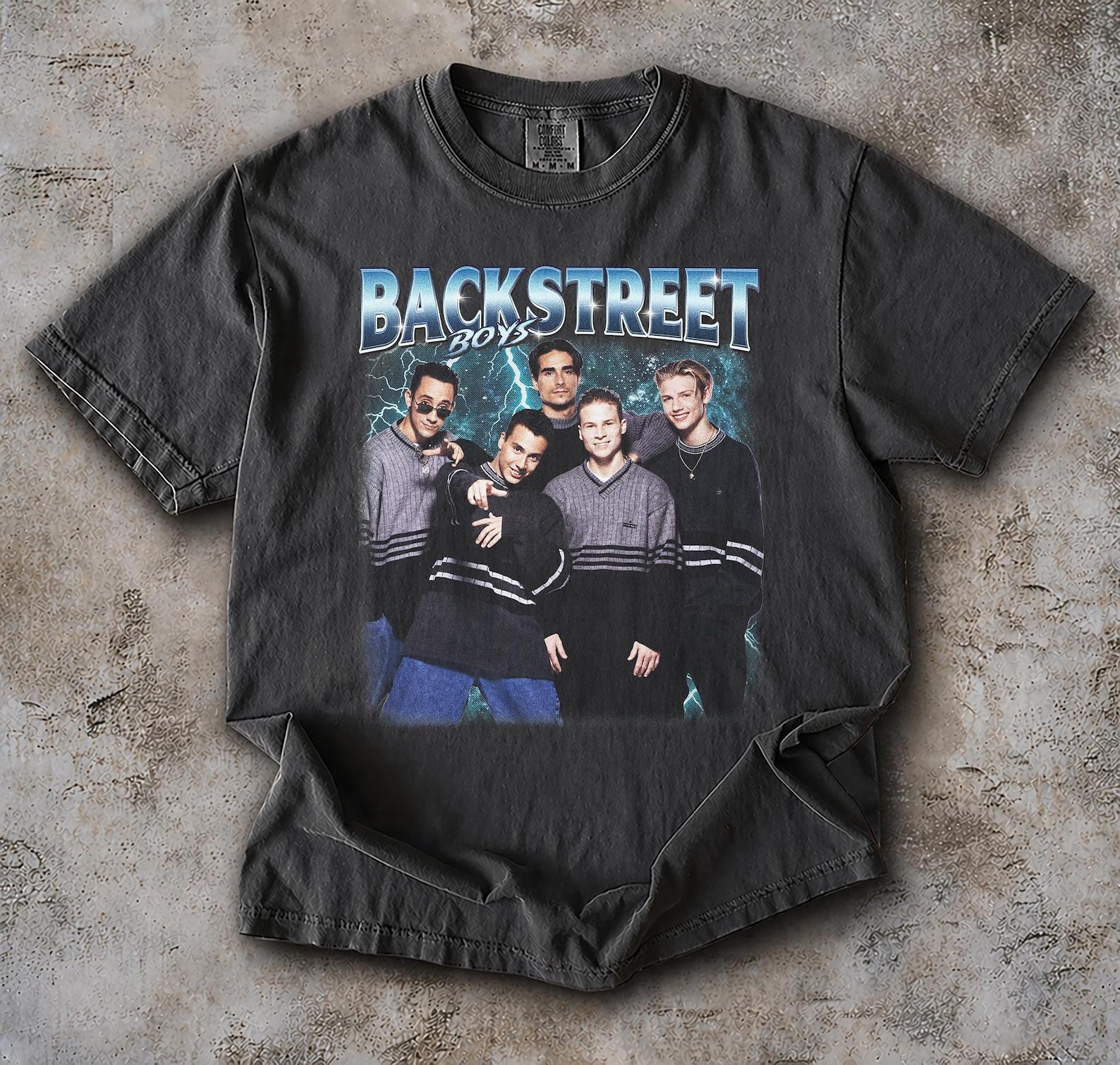 Limited Backstreet Boys 90s Shirt, Retro Boy Band Bootleg Graphic Tee, Vintage BSB Concert Outfit, Unisex Y2K Streetwear, 90s Music Fan Gift M