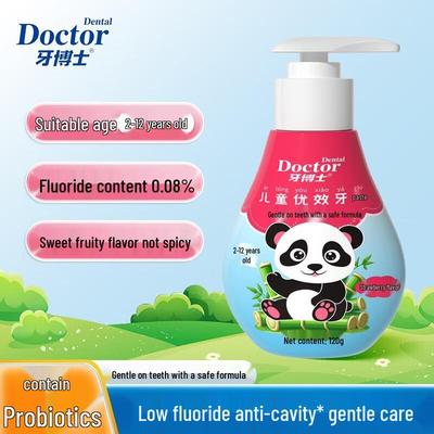 Dr. Tooth Kids' Probiotic Fluoride Toothpaste - Strawberry 3-Pack