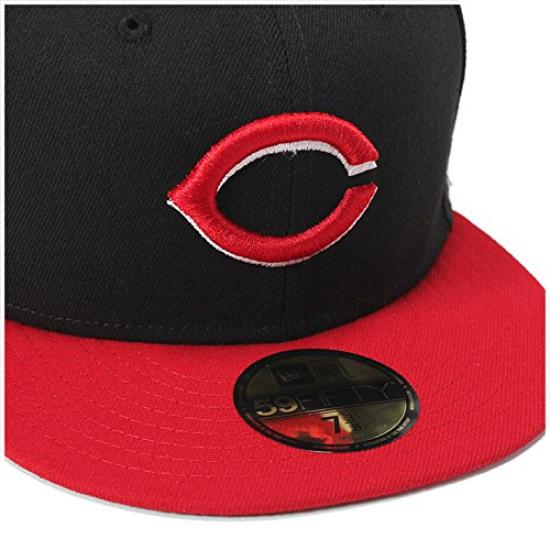 New Era MLB ACPERF Cincinnati Reds Baseball Size Size 718 to Japanese size Cap, 17J, Unisex, 11449385, Alternate, Japan, (equivalent M)