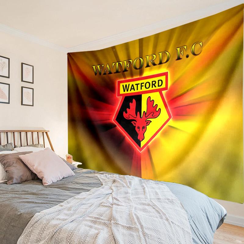 Watford Crest Design Tapestry, Unique Design Tapestry, Wall Decor for Bedroom,Livingroom, Playroom,Heartwarming Fan Holiday Gifts
