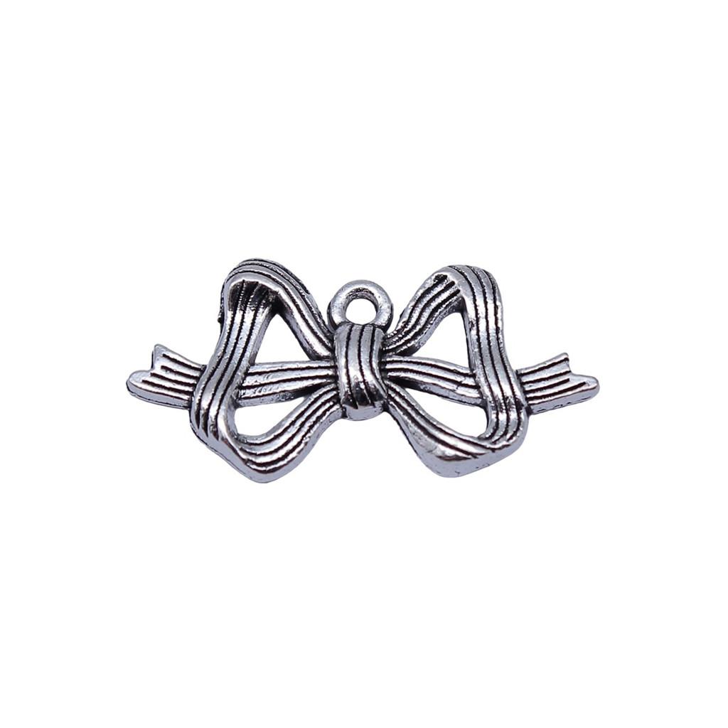 Pendants Bow With Crown Charms For Princess Themed Jewelry Making Alloy