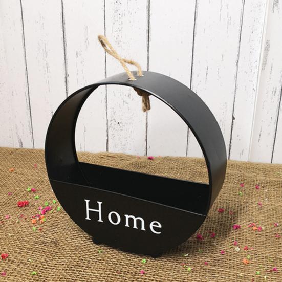 Vaso de parede suspenso autônomo montado na parede 3 cores metal redondo vaso de parede para casa