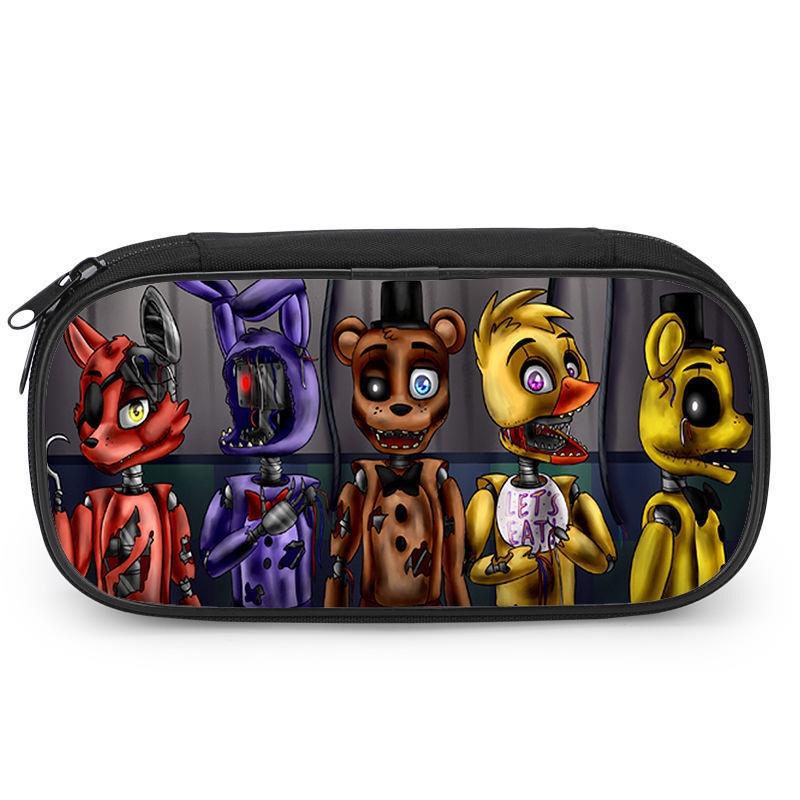 Five Nights At Freddys Pencil Case Kids Stationery Box Pen Storage Bag Boy Gift