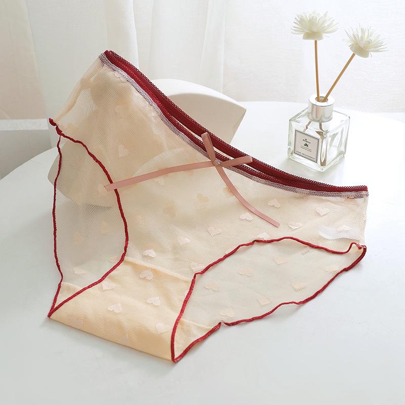 

Тинвейя Кружевные трусики-слипы со средней посадкой - Дышащие, Сексуальные, Ластовица из чистого хлопка для женщин. L (75-105 jin)