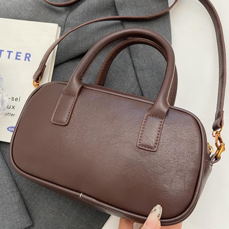 Ladies' fashionable small handbag retro shoulder bag casual crossbody bag pillow bag zipper women's bag