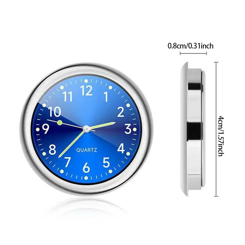 Luminous Car Interior Quartz Clock Auto Thermometer Hygrometer For Automobiles Decoration Ornament Electronic Clock Accessories