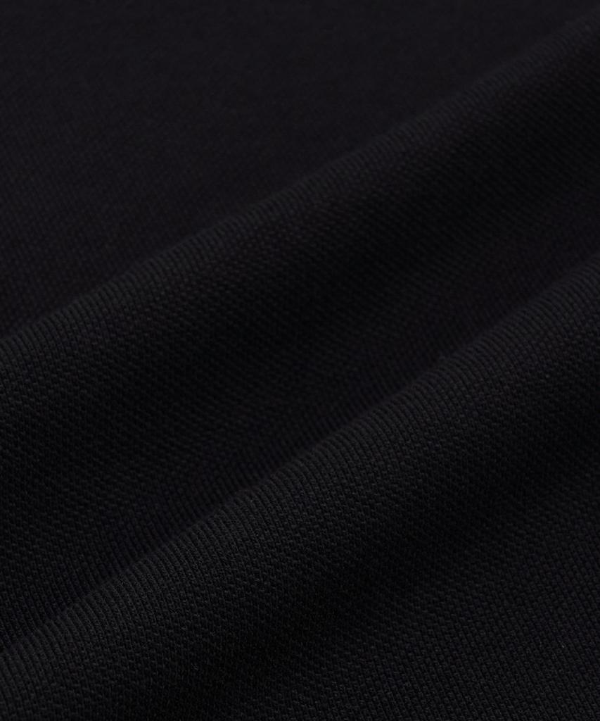 Emelbi Varsity Small Curly Oversized Collared T-Shirt Ny (Black)