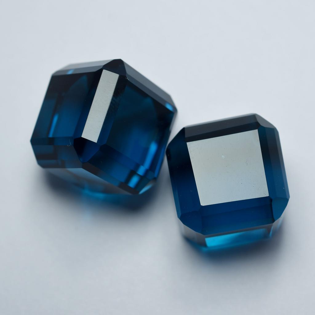 103.20 Ct A++CERTIFIED Cube Cut Loose Gemstone Pair Big Size Rare Teal Sapphire V-88