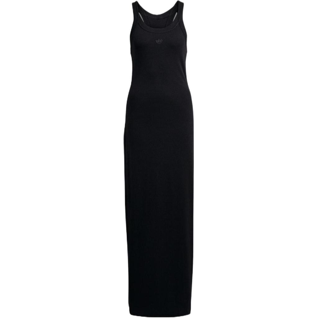 Adidas Originals X Blue Version Tank Dress Solid Color Straight Cut Sleeveless Dress Women Dresses Black HK7231