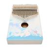 Shanrya Kalimba Thumb Piano 17 Keys Alloy Steel Bar Stress Relief Family Easy Operation