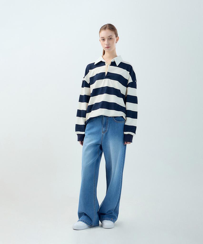 Potipo Two-Way Snap Wide Denim