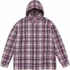Supreme Camicia a Quadri con Cappuccio Stampata 'Rosa Bianco' da Uomo SUP-SS24-189