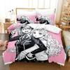 3D Anime Ayakashi Triangle Bedding Set Single Twin Full Printed With Pillowcase Duvet Cover Soft Queen King Size Bedclothes Home