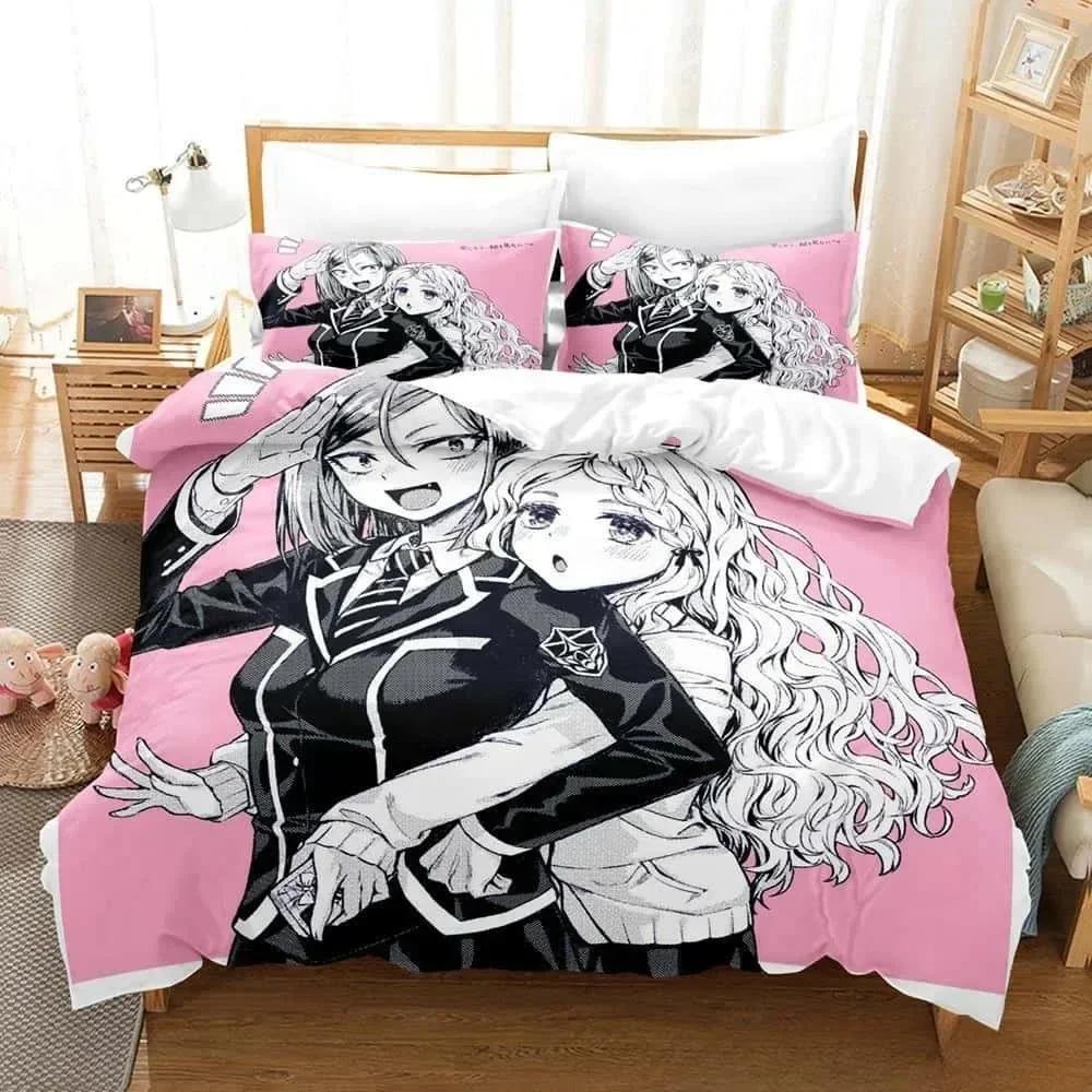 3D Anime Ayakashi Triangle Bedding Set Single Twin Full Printed With Pillowcase Duvet Cover Soft Queen King Size Bedclothes Home