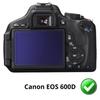 Screen Protector - Phonillico - Canon EOS 600D - Pack of 2 - Resistant Plastic Film - Ultra Thin