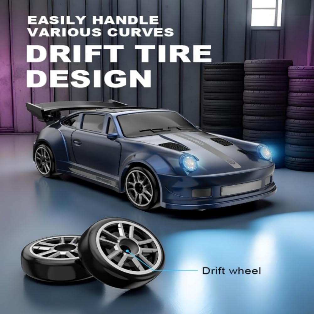 TDchougin 164 Scale Mini Remote Control Car, 2.4GHz Rechargeable Remote Control Car Toy, Birthday Gift for Kids, Boys, Elementary and Middle School