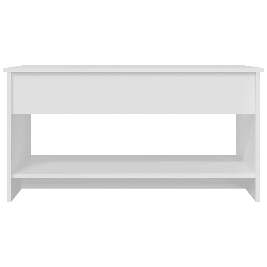 Vidaxl Stolik Kawowy, Biały, 102X50X52,5 Cm, Materiał Drewnopochodny
