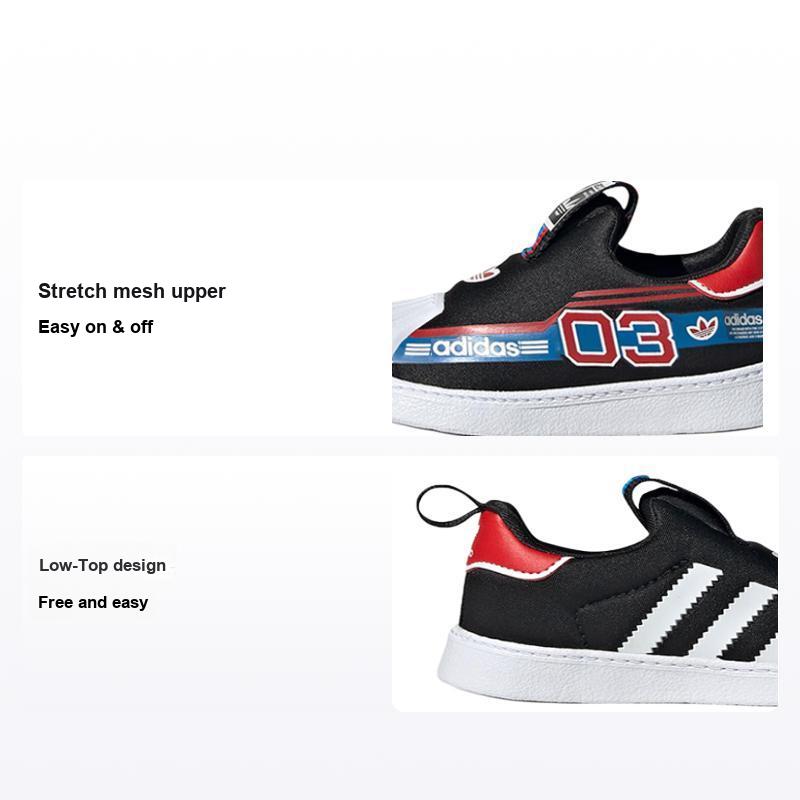 Детские кроссовки adidas Superstar 360 I Toy Race Car Black Core-Black Vivid-Red HQ4076 21