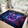 Trabzonspor FC Design Crystal Velvet Carpet Cozy Non?Slip Printed Rug For Bedroom Living Room Entrance