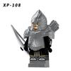 Medieval  Lord of Rings Series Gondor Soldiers Action Figures Model Small Particles Building Blocks Kids Toys Birthday Gifts