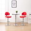Bar Stools Set of 2 Faux Leather