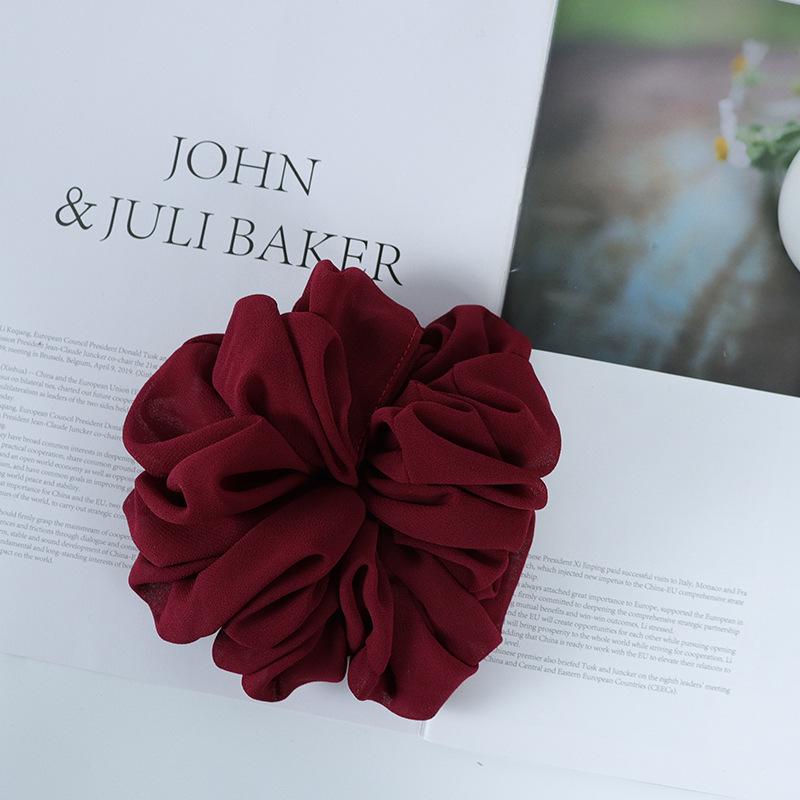 

Эластичная повязка для волос из шифона с бусинами - однотонный головной убор из Малайзии